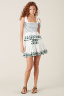Villaya Linen Skirt - White
