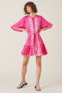 Villaya Shortsleeve Dress - Pink