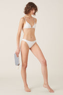 Jacinta Tiger Bikini Pant - White