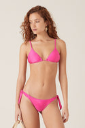 Tigerlily Tara Tri Bikini Top - Pink