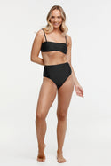 Tigerlily Ava Corset Bikini Pant - Black