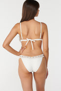 La Camella Longline Tri Bikini Top - Whisper White