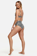 Kamika Ava Corset Bikini Pant - Leopard