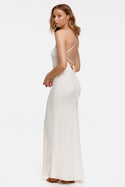 St Lucia Liana Maxi Slip Dress - Antique White
