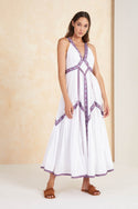 Tigerlily Womens Aymara Sleeveless Dress - White