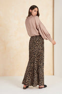 Colca Bias Maxi Skirt - Leopard
