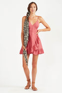 Cosa Frill Mini Dress - Pink