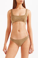 Nathalie Reversible Crop Bikini Top - Multi