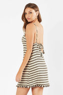 Oasis Strappy Mini Dress - Stripe
