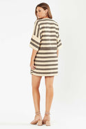 Oasis Tunic Mini Dress - Stripe