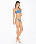 Fidelia Bandeau Bikini Top - Chambray